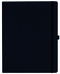 Notizbuch Style Large im Format 19x25cm, Inhalt liniert, Einband Fancy in der Farbe Black