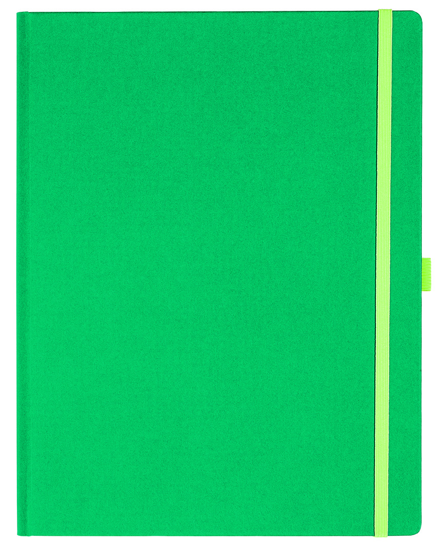 Notizbuch Style Large im Format 19x25cm, Inhalt liniert, Einband Fancy in der Farbe Laguna