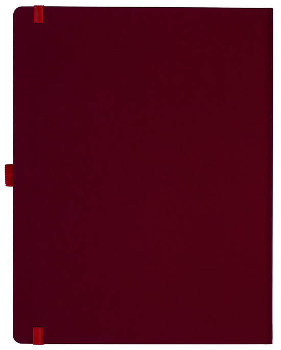 Notizbuch Style Large im Format 19x25cm, Inhalt liniert, Einband Fancy in der Farbe Ruby Red