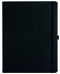 Notizbuch Style Large im Format 19x25cm, Inhalt liniert, Einband Slinky in der Farbe Black