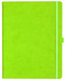 Notizbuch Style Large im Format 19x25cm, Inhalt liniert, Einband Slinky in der Farbe Lime