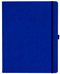 Notizbuch Style Large im Format 19x25cm, Inhalt liniert, Einband Slinky in der Farbe Ultramarine