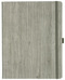 Notizbuch Style Large im Format 19x25cm, Inhalt liniert, Einband Woody in der Farbe Sludge