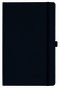 Notizbuch Style Medium im Format 13x21cm, Inhalt blanco, Einband Fancy in der Farbe Black
