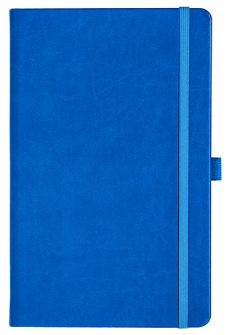 Notizbuch Style Medium im Format 13x21cm, Inhalt blanco, Einband Slinky in der Farbe Azure