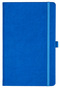 Notizbuch Style Medium im Format 13x21cm, Inhalt blanco, Einband Slinky in der Farbe Azure