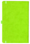 Notizbuch Style Medium im Format 13x21cm, Inhalt blanco, Einband Slinky in der Farbe Lime
