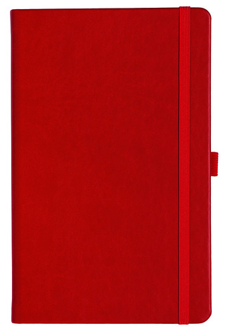 Notizbuch Style Medium im Format 13x21cm, Inhalt blanco, Einband Slinky in der Farbe Scarlet
