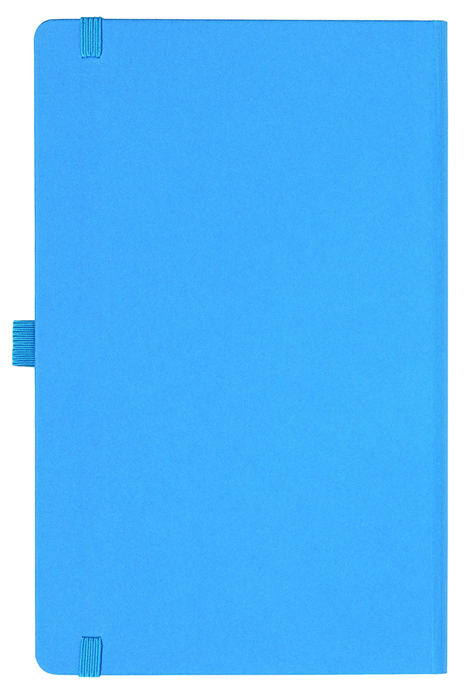 Notizbuch Style Medium im Format 13x21cm, Inhalt kariert, Einband Fancy in der Farbe China Blue
