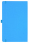 Notizbuch Style Medium im Format 13x21cm, Inhalt kariert, Einband Fancy in der Farbe China Blue