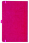 Notizbuch Style Medium im Format 13x21cm, Inhalt kariert, Einband Slinky in der Farbe Pink