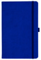Notizbuch Style Medium im Format 13x21cm, Inhalt kariert, Einband Slinky in der Farbe Ultramarine