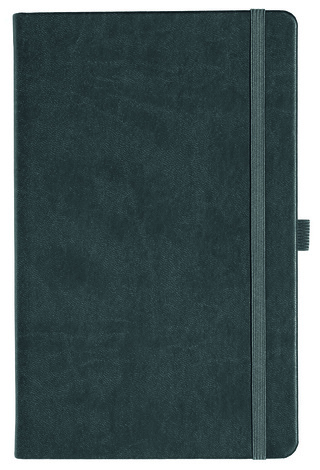 Notizbuch Style Medium im Format 13x21cm, Inhalt liniert, Einband Slinky in der Farbe Dark Grey