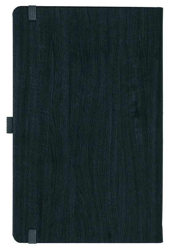 Notizbuch Style Medium im Format 13x21cm, Inhalt liniert, Einband Woody in der Farbe Charcoal