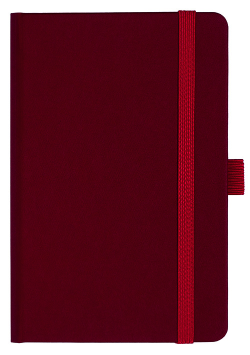 Notizbuch Style Small im Format 9x14cm, Inhalt blanco, Einband Fancy in der Farbe Ruby Red