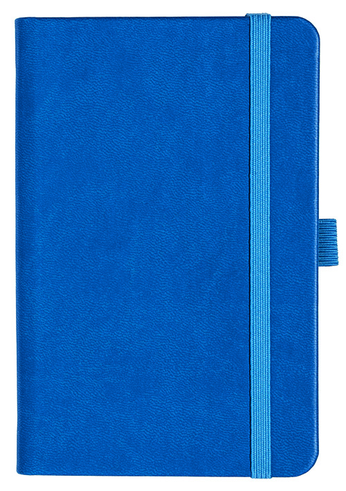 Notizbuch Style Small im Format 9x14cm, Inhalt blanco, Einband Slinky in der Farbe Azure