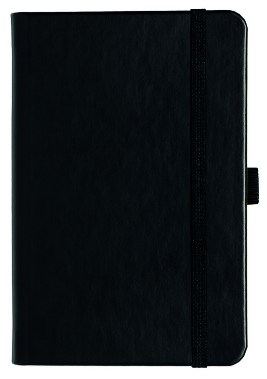 Notizbuch Style Small im Format 9x14cm, Inhalt blanco, Einband Slinky in der Farbe Black