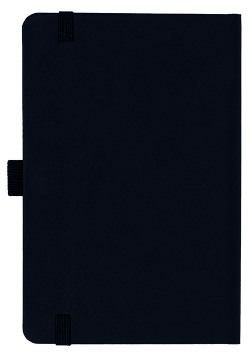 Notizbuch Style Small im Format 9x14cm, Inhalt kariert, Einband Fancy in der Farbe Black