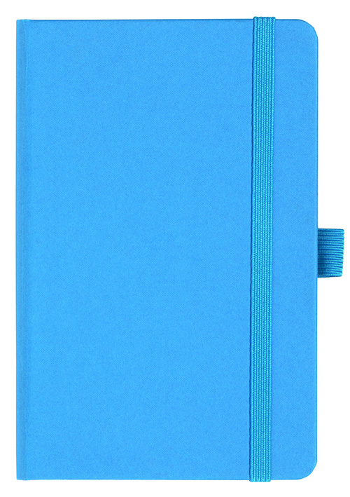 Notizbuch Style Small im Format 9x14cm, Inhalt kariert, Einband Fancy in der Farbe China Blue