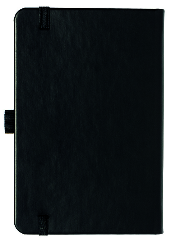 Notizbuch Style Small im Format 9x14cm, Inhalt kariert, Einband Slinky in der Farbe Black
