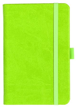 Notizbuch Style Small im Format 9x14cm, Inhalt kariert, Einband Slinky in der Farbe Lime