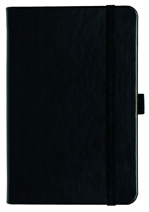 Notizbuch Style Small im Format 9x14cm, Inhalt liniert, Einband Slinky in der Farbe Black
