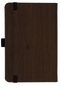 Notizbuch Style Small im Format 9x14cm, Inhalt liniert, Einband Woody in der Farbe Brown