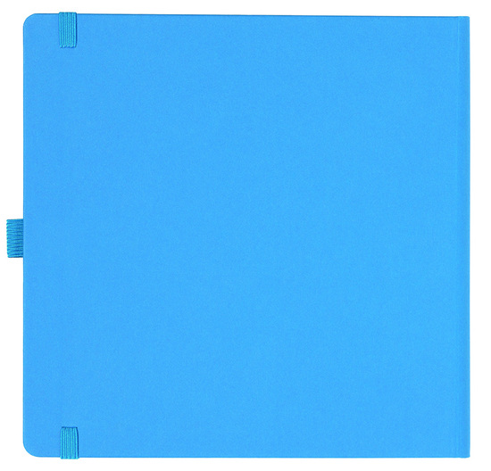Notizbuch Style Square im Format 17,5x17,5cm, Inhalt blanco, Einband Fancy in der Farbe China Blue