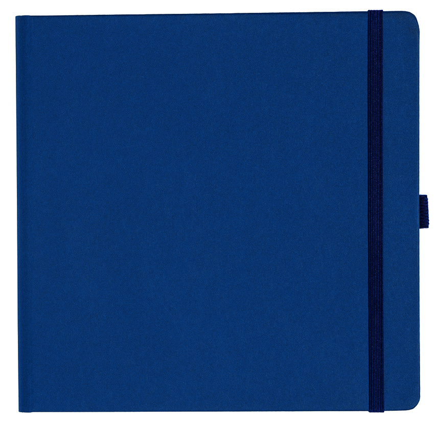 Notizbuch Style Square im Format 17,5x17,5cm, Inhalt blanco, Einband Fancy in der Farbe Royal Blue