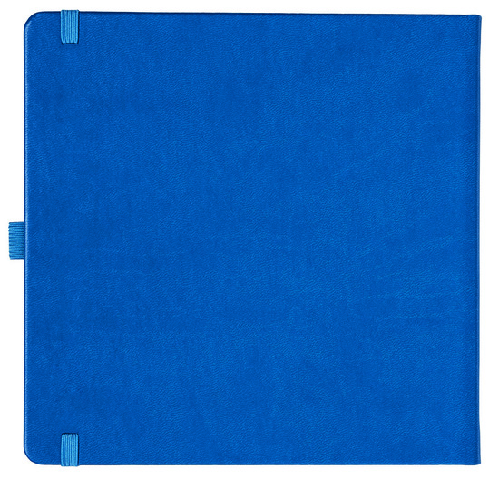 Notizbuch Style Square im Format 17,5x17,5cm, Inhalt blanco, Einband Slinky in der Farbe Azure