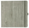Notizbuch Style Square im Format 17,5x17,5cm, Inhalt blanco, Einband Woody in der Farbe Sludge