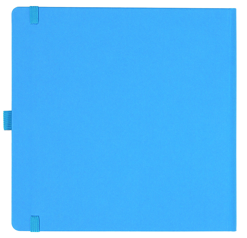 Notizbuch Style Square im Format 17,5x17,5cm, Inhalt liniert, Einband Fancy in der Farbe China Blue