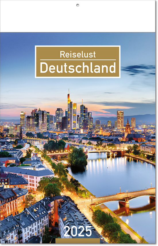 Kalender "Deutschland" im Format 24 x 37,5 cm, mit Fälzel