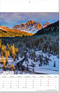 Kalender "Bergwelten" im Format 24 x 37,5 cm, mit Fälzel
