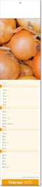 Kalender "Fresh" im Format 11 x 50 cm, mit Fälzel