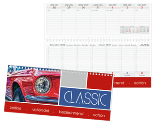 Querkalender "Office", Kartoneinband