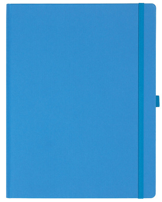 Notizbuch Style Large im Format 19x25cm, Inhalt blanco, Einband Fancy in der Farbe China Blue