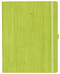 Notizbuch Style Large im Format 19x25cm, Inhalt blanco, Einband Woody in der Farbe Lime
