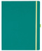 Notizbuch Style Large im Format 19x25cm, Inhalt kariert, Einband Fancy in der Farbe Laguna