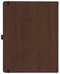 Notizbuch Style Large im Format 19x25cm, Inhalt kariert, Einband Woody in der Farbe Brown