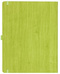 Notizbuch Style Large im Format 19x25cm, Inhalt kariert, Einband Woody in der Farbe Lime