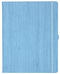 Notizbuch Style Large im Format 19x25cm, Inhalt liniert, Einband Woody in der Farbe Sky