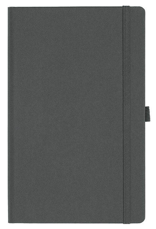 Notizbuch Style Medium im Format 13x21cm, Inhalt blanco, Einband Fancy in der Farbe Graphite