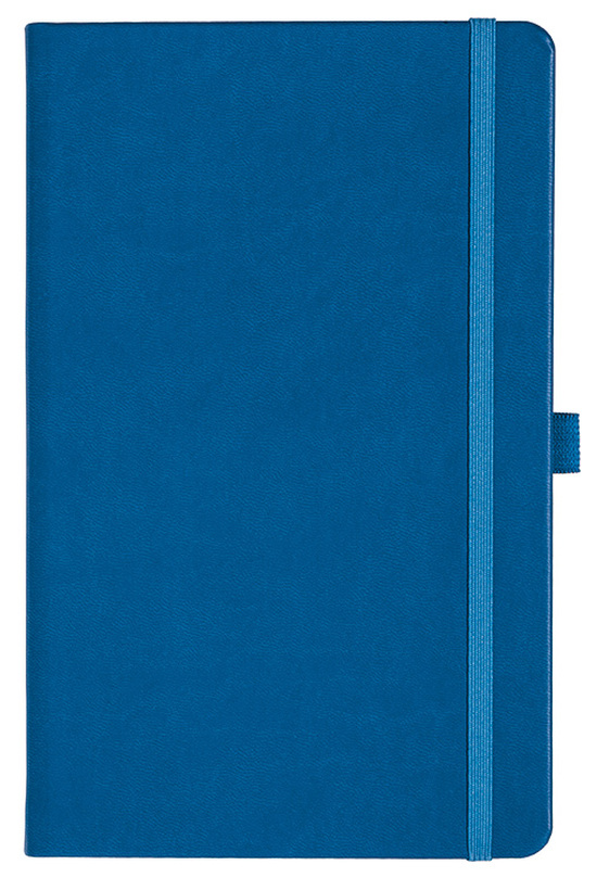 Notizbuch Style Medium im Format 13x21cm, Inhalt blanco, Einband Slinky in der Farbe Azure