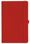 Notizbuch Style Medium im Format 13x21cm, Inhalt kariert, Einband Slinky in der Farbe Scarlet