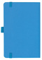 Notizbuch Style Small im Format 9x14cm, Inhalt blanco, Einband Fancy in der Farbe China Blue