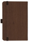 Notizbuch Style Small im Format 9x14cm, Inhalt blanco, Einband Woody in der Farbe Brown