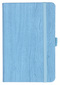 Notizbuch Style Small im Format 9x14cm, Inhalt blanco, Einband Woody in der Farbe Sky