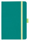 Notizbuch Style Small im Format 9x14cm, Inhalt kariert, Einband Fancy in der Farbe Laguna