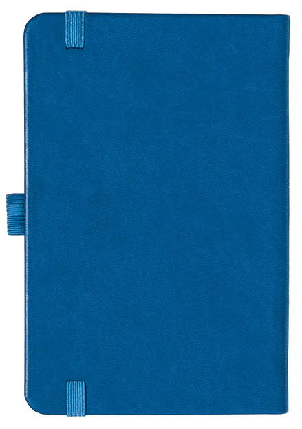 Notizbuch Style Small im Format 9x14cm, Inhalt kariert, Einband Slinky in der Farbe Azure